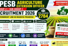 MPESB Recruitment 2026: कृषि विस्तार अधिकारी के 2784 पदों पर आवेदन शुरू, ग्रेजुएट उम्मीदवार तुरंत करें अप्लाई
