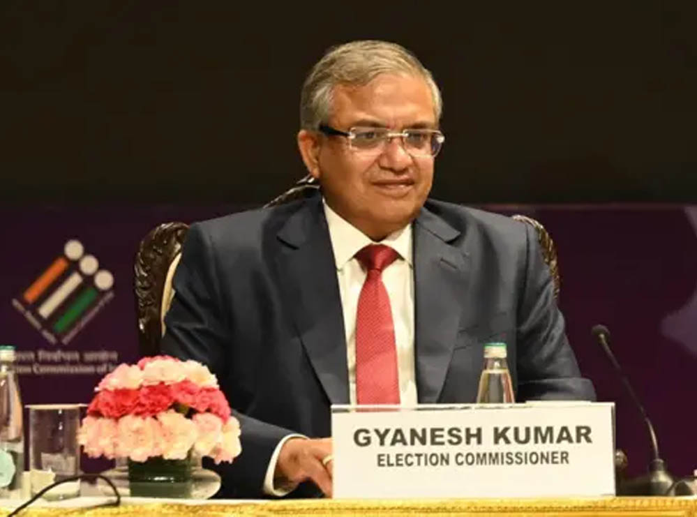मुख्य निर्वाचन आयुक्त ज्ञानेश कुमार दो दिवसीय प्रवास पर 4 जुलाई को आएंगे मध्यप्रदेश मुख्य निर्वाचन आयुक्त ज्ञानेश कुमार दो दिवसीय प्रवास पर 4 जुलाई को आएंगे मध्यप्रदेश