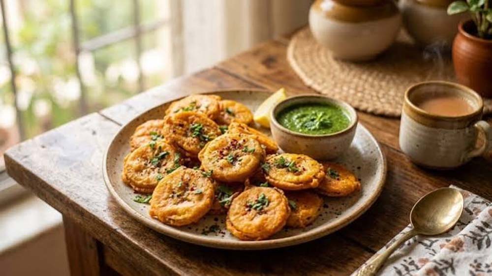 बारिश में बनाएं कच्चे केले की भजिया, मिलेगा कुरकुरा और चटपटा स्वाद बारिश में बनाएं कच्चे केले की भजिया, मिलेगा कुरकुरा और चटपटा स्वाद