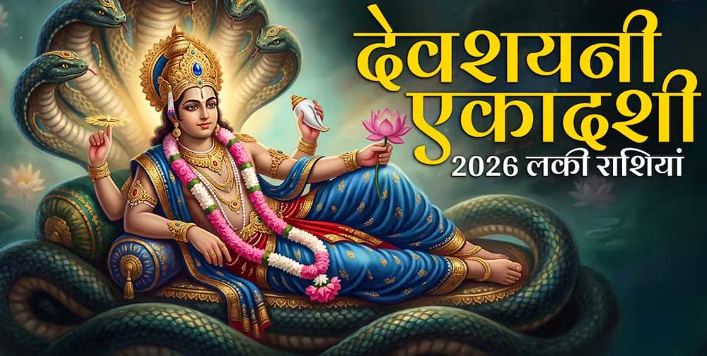 देवशयनी एकादशी पर चमकेगी किस्मत, चार राशियों को मिलेगा लाभ देवशयनी एकादशी पर चमकेगी किस्मत, चार राशियों को मिलेगा लाभ