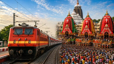 भगवान जगन्नाथ रथ यात्रा के लिए बड़ी सौगात, श्रद्धालुओं की सुविधा हेतु चलेंगी 300 विशेष ट्रेनें भगवान जगन्नाथ रथ यात्रा के लिए बड़ी सौगात, श्रद्धालुओं की सुविधा हेतु चलेंगी 300 विशेष ट्रेनें