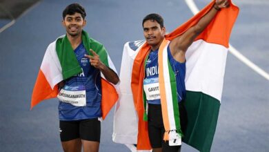 वित्त मंत्री ओपी चौधरी ने राष्ट्रमंडल खेल 2026 में पदक विजेता दिलीप महादु गावित एवं मोहम्मद बासिल को दी बधाई वित्त मंत्री ओपी चौधरी ने राष्ट्रमंडल खेल 2026 में पदक विजेता दिलीप महादु गावित एवं मोहम्मद बासिल को दी बधाई