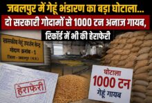जबलपुर में गेहूं भंडारण का बड़ा घोटाला, दो सरकारी गोदामों से 1000 टन अनाज गायब