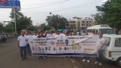 “SAFE CLICK 2.0” अभियान के तहत जीआरपी भोपाल द्वारा 5 किलोमीटर साइबर जागरूकता मैराथन आयोजित