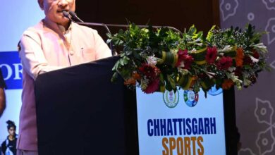 मुख्यमंत्री  विष्णु देव साय छत्तीसगढ़ में पहली बार आयोजित स्पोर्ट्स कॉन्क्लेव में हुए शामिल