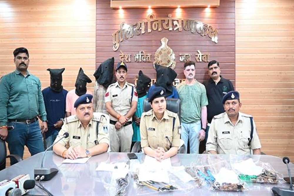 शाजापुर पुलिस ने डकैती की तैयारी विफल की