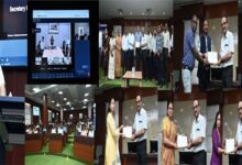 ई-ऑफिस एवं समयबद्ध उपस्थिति में उत्कृष्ट प्रदर्शन करने वाले अधिकारी-कर्मचारी सम्मानित