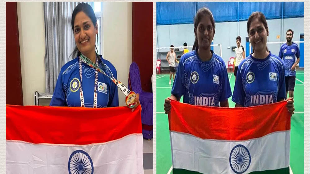 उज्जैन की बेटियों ने रचा इतिहास, नेपाल में चीन को हराकर जीता बैडमिंटन इंटरनेशनल डबल्स गोल्ड उज्जैन की बेटियों ने रचा इतिहास, नेपाल में चीन को हराकर जीता बैडमिंटन इंटरनेशनल डबल्स गोल्ड
