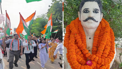 जहां ठाकुर रोशन सिंह ने दी शहादत, उसी जगह के नामकरण की मांग पर नौवें दिन भी धरना जारी
