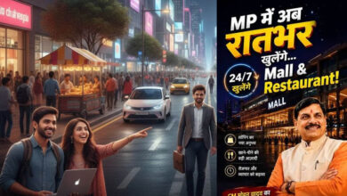 MP में अब 24 घंटे खुलेंगी दुकानें, होटल और मॉल! कर्मचारियों के लिए भी तय हुई 48 घंटे की सीमा MP में अब 24 घंटे खुलेंगी दुकानें, होटल और मॉल! कर्मचारियों के लिए भी तय हुई 48 घंटे की सीमा