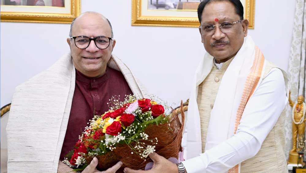 मुख्यमंत्री विष्णुदेव साय से निर्माता-निर्देशक डॉ. चंद्रप्रकाश द्विवेदी ने की सौजन्य मुलाकात मुख्यमंत्री विष्णुदेव साय से निर्माता-निर्देशक डॉ. चंद्रप्रकाश द्विवेदी ने की सौजन्य मुलाकात