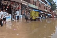 चित्रकूट में उफनी मंदाकिनी, रामघाट की सभी सीढ़ियां डूबीं; दुकानों में घुसा पानी, SDRF तैनात