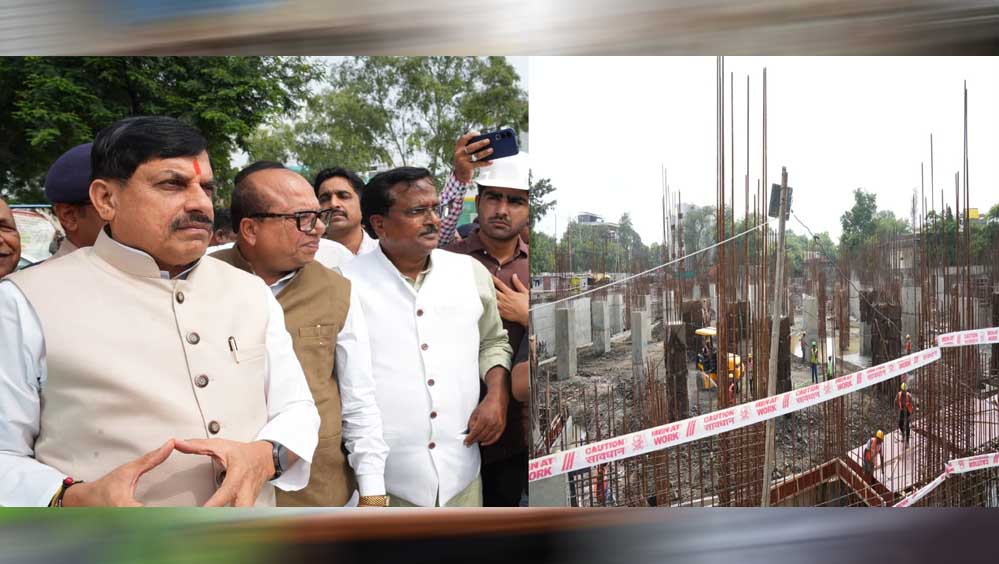मुख्यमंत्री डॉ. यादव ने उज्जैन में निर्माण कार्यों का निरीक्षण किया