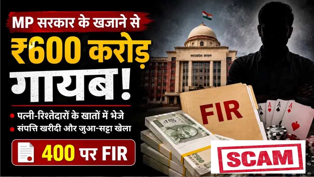मध्य प्रदेश के सरकारी खजाने में सेंध, 600 करोड़ की हेराफेरी !