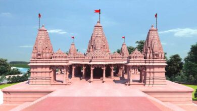 ओंकारेश्वर में बनेगा अनूठा पञ्चायतन मंदिर, 121 कलश और 100 नक्काशीदार स्तंभ होंगे खास आकर्षण ओंकारेश्वर में बनेगा अनूठा पञ्चायतन मंदिर, 121 कलश और 100 नक्काशीदार स्तंभ होंगे खास आकर्षण