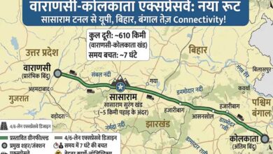 वाराणसी-कोलकाता एक्सप्रेसवे का रूट बदलेगा! सासाराम में बनेगी लंबी टनल, 4 राज्यों को मिलेगी हाईस्पीड कनेक्टिविटी वाराणसी-कोलकाता एक्सप्रेसवे का रूट बदलेगा! सासाराम में बनेगी लंबी टनल, 4 राज्यों को मिलेगी हाईस्पीड कनेक्टिविटी