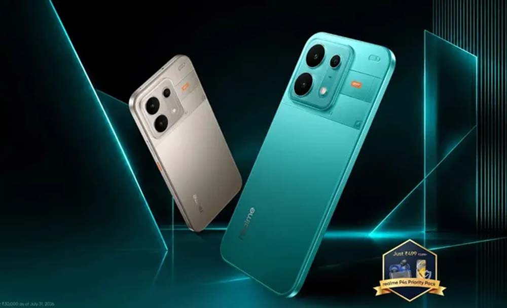 Realme P4s 5G की लॉन्च डेट कन्फर्म, 8000mAh बैटरी समेत मिलेंगे धांसू फीचर्स Realme P4s 5G की लॉन्च डेट कन्फर्म, 8000mAh बैटरी समेत मिलेंगे धांसू फीचर्स