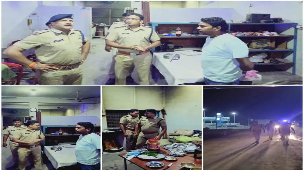 होटल-ढाबों व संदिग्धों की हुई सघन चेकिंग, विजयराघवगढ़ में पुलिस ने की पैदल पेट्रोलिंग, सुरक्षा व्यवस्था को लेकर चौकसी होटल-ढाबों व संदिग्धों की हुई सघन चेकिंग, विजयराघवगढ़ में पुलिस ने की पैदल पेट्रोलिंग, सुरक्षा व्यवस्था को लेकर चौकसी