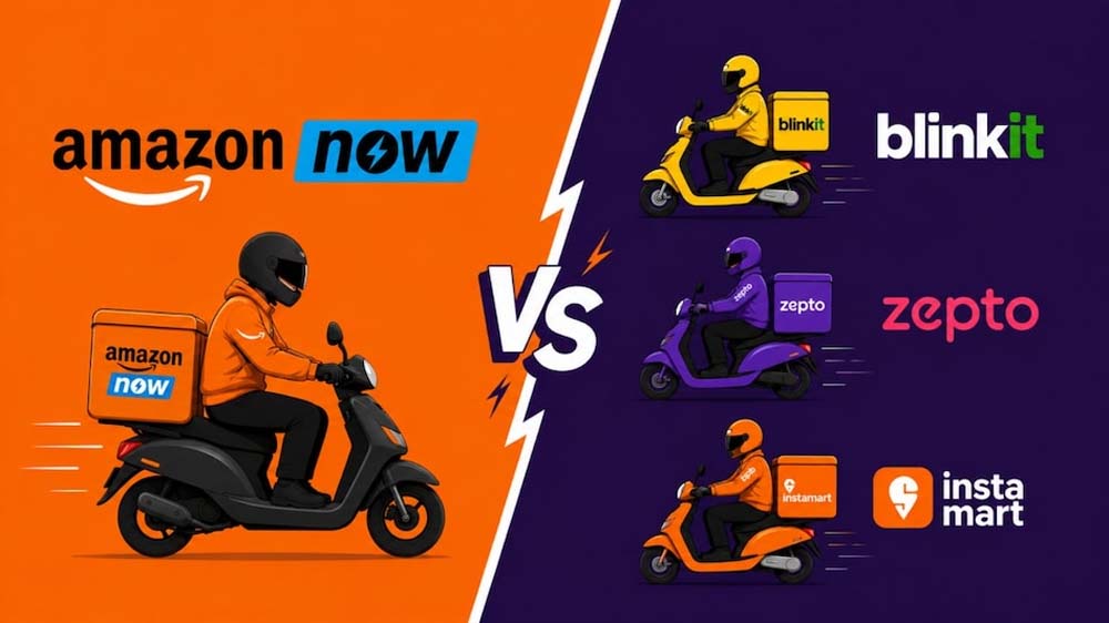 Amazon Now पर बंपर ऑफर, पहले 5 ऑर्डर पर ₹100 डिस्काउंट और बाद में कैशबैक Amazon Now पर बंपर ऑफर, पहले 5 ऑर्डर पर ₹100 डिस्काउंट और बाद में कैशबैक