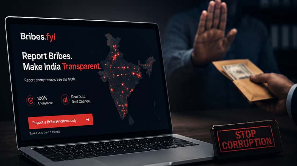 रिश्वतखोरी पर नजर रखेगा ये नया प्लेटफॉर्म! गुमनाम तरीके से दर्ज करें सरकारी दफ्तर का अनुभव रिश्वतखोरी पर नजर रखेगा ये नया प्लेटफॉर्म! गुमनाम तरीके से दर्ज करें सरकारी दफ्तर का अनुभव