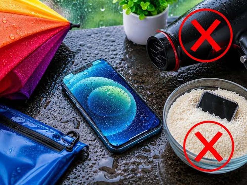 बारिश में भीग गया स्मार्टफोन? ये गलतियां कर सकती हैं फोन को हमेशा के लिए खराब बारिश में भीग गया स्मार्टफोन? ये गलतियां कर सकती हैं फोन को हमेशा के लिए खराब