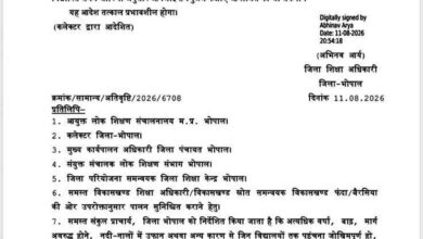 भोपाल में 12 अगस्त को नर्सरी से 12वीं तक के विद्यार्थियों की छुट्टी, भारी बारिश के चलते कलेक्टर ने जारी किया आदेश