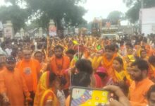 रायपुर में निकली विशाल कांवड़ यात्रा, हर-हर महादेव के जयकारों से गूंजा शहर