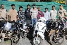 7 जुआरियों पर पुलिस की कार्रवाई, ₹2.01 लाख की सामग्री और 6 दोपहिया वाहन जब्त
