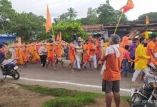 राजनगर के  केरहा धाम से कांवड़ियों ने भोले बाबा को जल अर्पित करने किया प्रस्थान