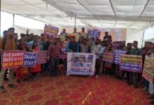 भोपाल में बिजली विभाग के हजारों आउटसोर्स कर्मचारियों का प्रदर्शन, संविदा दर्जा और ₹50 लाख बीमे की मांग