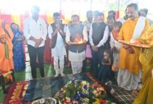 उप मुख्यमंत्री  अरुण साव महारुद्राभिषेक में हुए शामिल