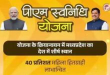 पीएम स्वनिधि योजना के क्रियान्वयन में मध्यप्रदेश देश में प्रथम