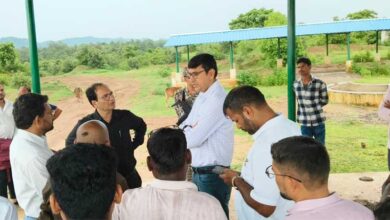 कलेक्टर ने निर्माणाधीन गौ अभ्यारण्य का किया निरीक्षण