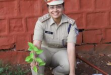7वीं वाहिनी विसबल भोपाल द्वारा लाल परेड ग्राउंड में 300 पौधों का रोपण