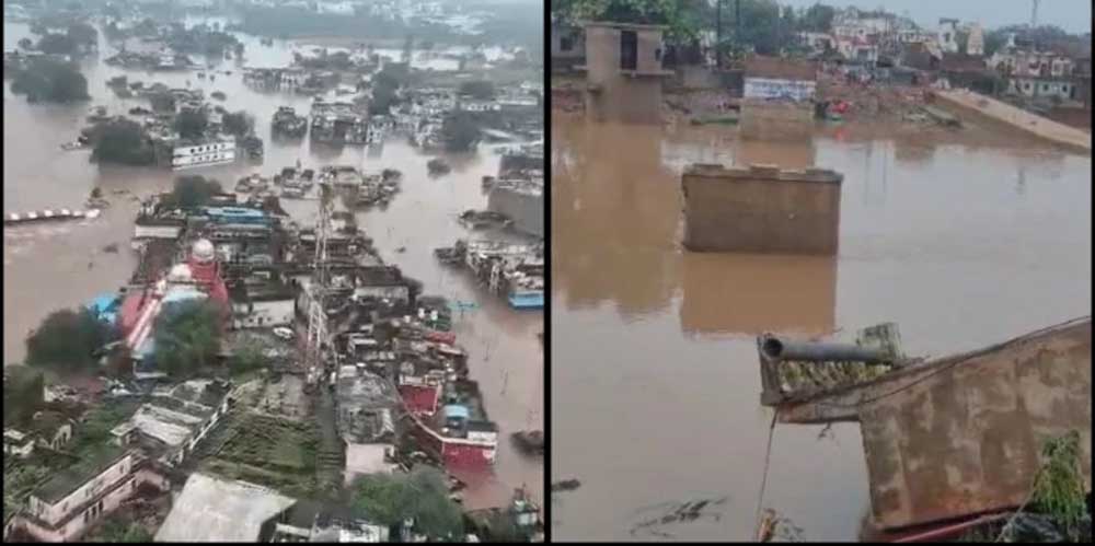 सतना-चित्रकूट में बाढ़ का कहर, मंदाकिनी में बहा 42 साल पुराना पुल; 400 दुकानें तबाह सतना-चित्रकूट में बाढ़ का कहर, मंदाकिनी में बहा 42 साल पुराना पुल; 400 दुकानें तबाह