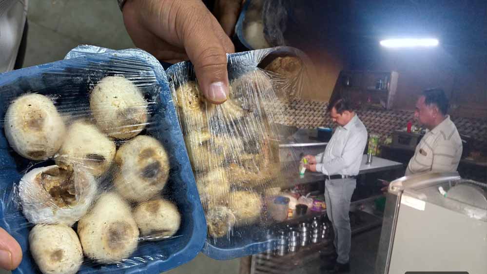 भोपाल के 10 बड़े होटल-रेस्टोरेंट की रसोई में छापा, सड़े आलू-एक्सपायरी मांस और कीड़े मिले भोपाल के 10 बड़े होटल-रेस्टोरेंट की रसोई में छापा, सड़े आलू-एक्सपायरी मांस और कीड़े मिले