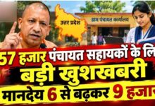 यूपी में पंचायत सहायकों का मानदेय 50% बढ़ा, अब हर महीने मिलेंगे ₹9 हजार