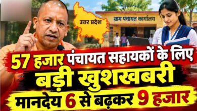 यूपी में पंचायत सहायकों का मानदेय 50% बढ़ा, अब हर महीने मिलेंगे ₹9 हजार