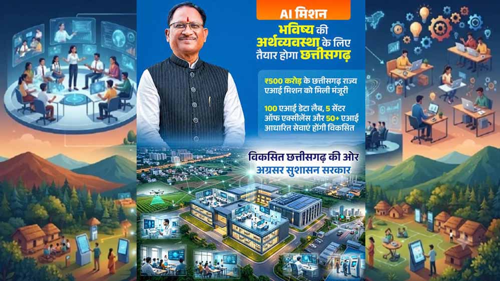 एआई क्षेत्र में नई उड़ान भरने को तैयार छत्तीसगढ़ एआई क्षेत्र में नई उड़ान भरने को तैयार छत्तीसगढ़