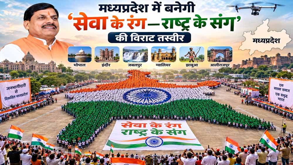 मध्यप्रदेश में बनेगी ‘सेवा के रंग—राष्ट्र के संग’ की विराट तस्वीर मध्यप्रदेश में बनेगी ‘सेवा के रंग—राष्ट्र के संग’ की विराट तस्वीर
