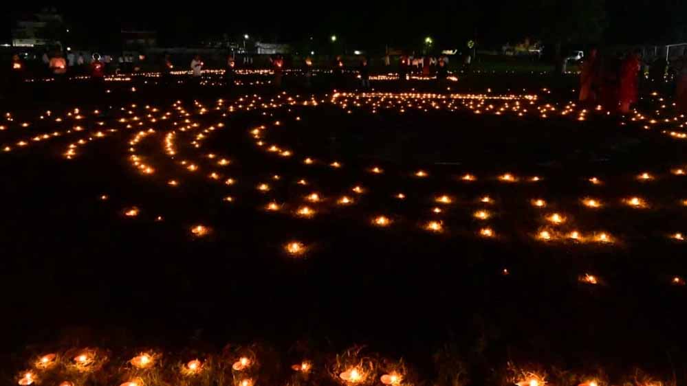 सेवा संकल्प अभियान के शुभारंभ पर जीपीएम में प्रज्वलित हुए आशीर्वाद के दो लाख दीप