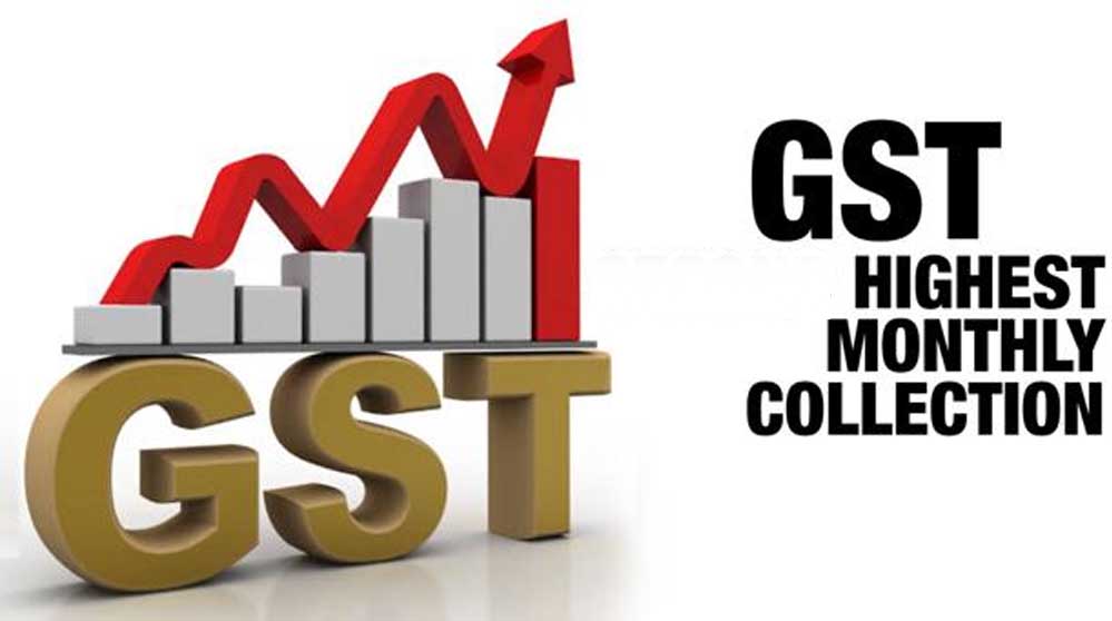 GST कलेक्शन में बड़ा उछाल, सरकार की झोली में आए ₹1.99 लाख करोड़; असम ने चौंकाया GST कलेक्शन में बड़ा उछाल, सरकार की झोली में आए ₹1.99 लाख करोड़; असम ने चौंकाया