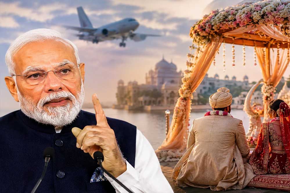 7.8% GDP ग्रोथ के बीच PM मोदी का स्वदेशी मंत्र, बोले- सोना न खरीदें, विदेशों में शादी से बचें