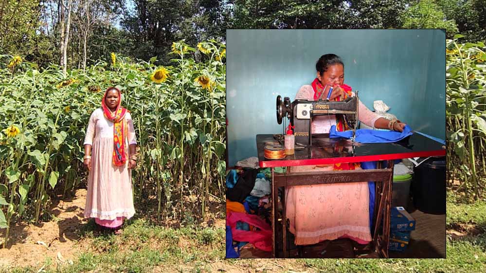बिहान से प्रमिला ने लिखी आत्मनिर्भरता की कहानी, खेती के साथ सिलाई और मुर्गी पालन बना आय का मजबूत आधार