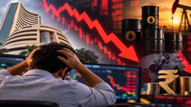 Stock Market Crash: खुलते ही शेयर बाजार में हाहाकार, निफ्टी 23,000 के नीचे