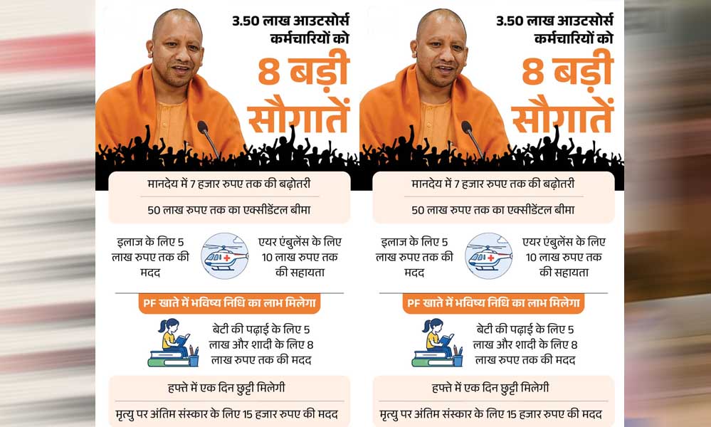 यूपी में आउटसोर्स कर्मचारियों के लिए ऐतिहासिक शुरुआत : समय पर मिलेगा पूरा वेतन, सामाजिक सुरक्षा की भी गारंटी
