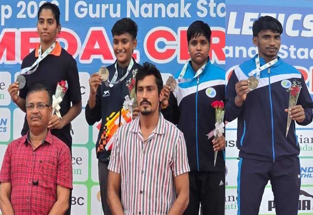 राष्ट्रीय युवा एथलेटिक्स चैंपियनशिप में MP के कृष्ण चंद्र ने बनाया मीट रिकॉर्ड, शिवानी पटेल ने जीता कांस्य