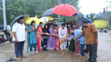 बीटीआई ग्राउंड में संकल्प नवरात्रि एवं रास गरबा उत्सव की तैयारियों का भूमिपूजन के साथ शुभारंभ