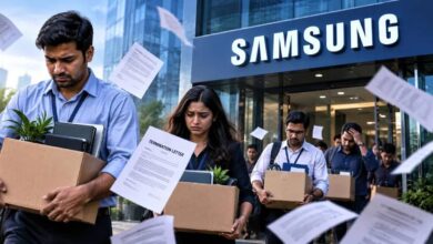 Samsung India में बड़ी छंटनी, TV और होम अप्लायंसेज बिजनेस से 100 अधिकारियों की नौकरी गई