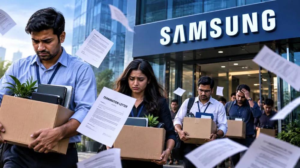 Samsung India में बड़ी छंटनी, TV और होम अप्लायंसेज बिजनेस से 100 अधिकारियों की नौकरी गई Samsung India में बड़ी छंटनी, TV और होम अप्लायंसेज बिजनेस से 100 अधिकारियों की नौकरी गई